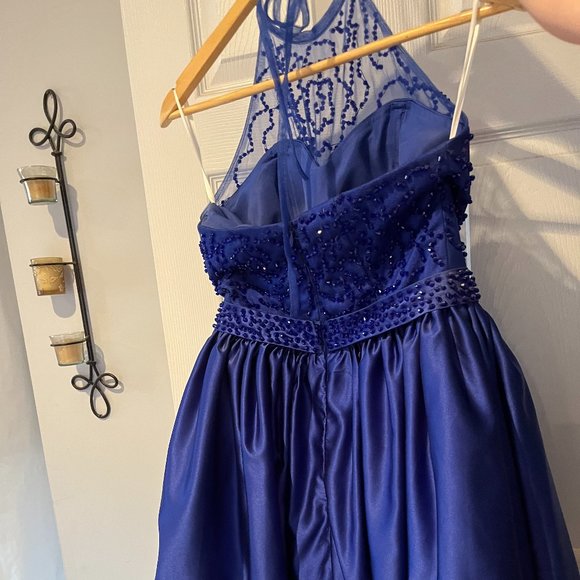 Royal Blue Bat Mitzvah Dress - Picture 3 of 3